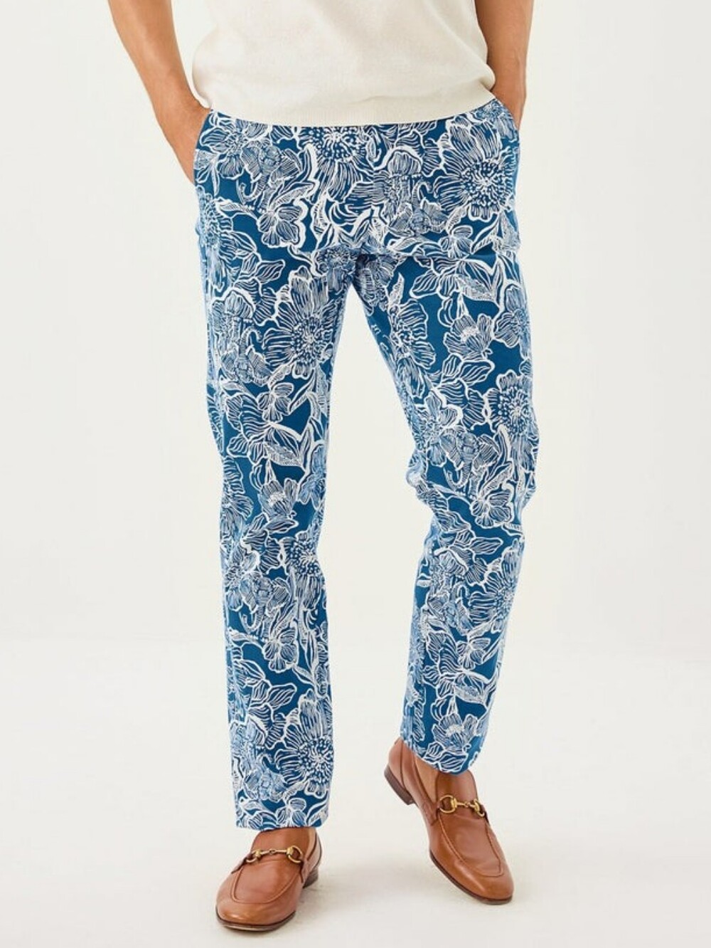 Lilly Pulitzer Mens Stuff Mizner Pant In Starlight Navy Unforgettable Size 30